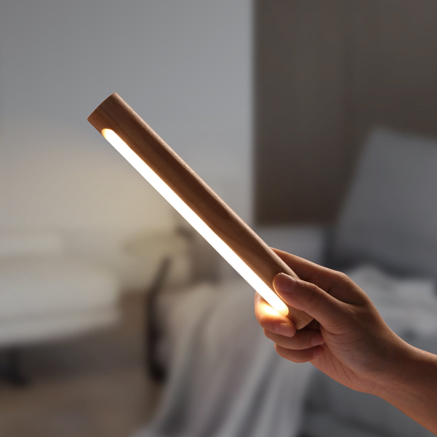 Smart 360°Rotatable Wood Light