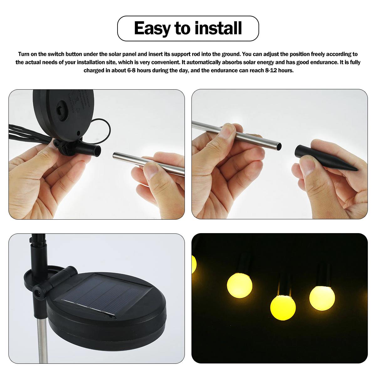 Solar LED Light Outdoor Garden Decoration Landscape